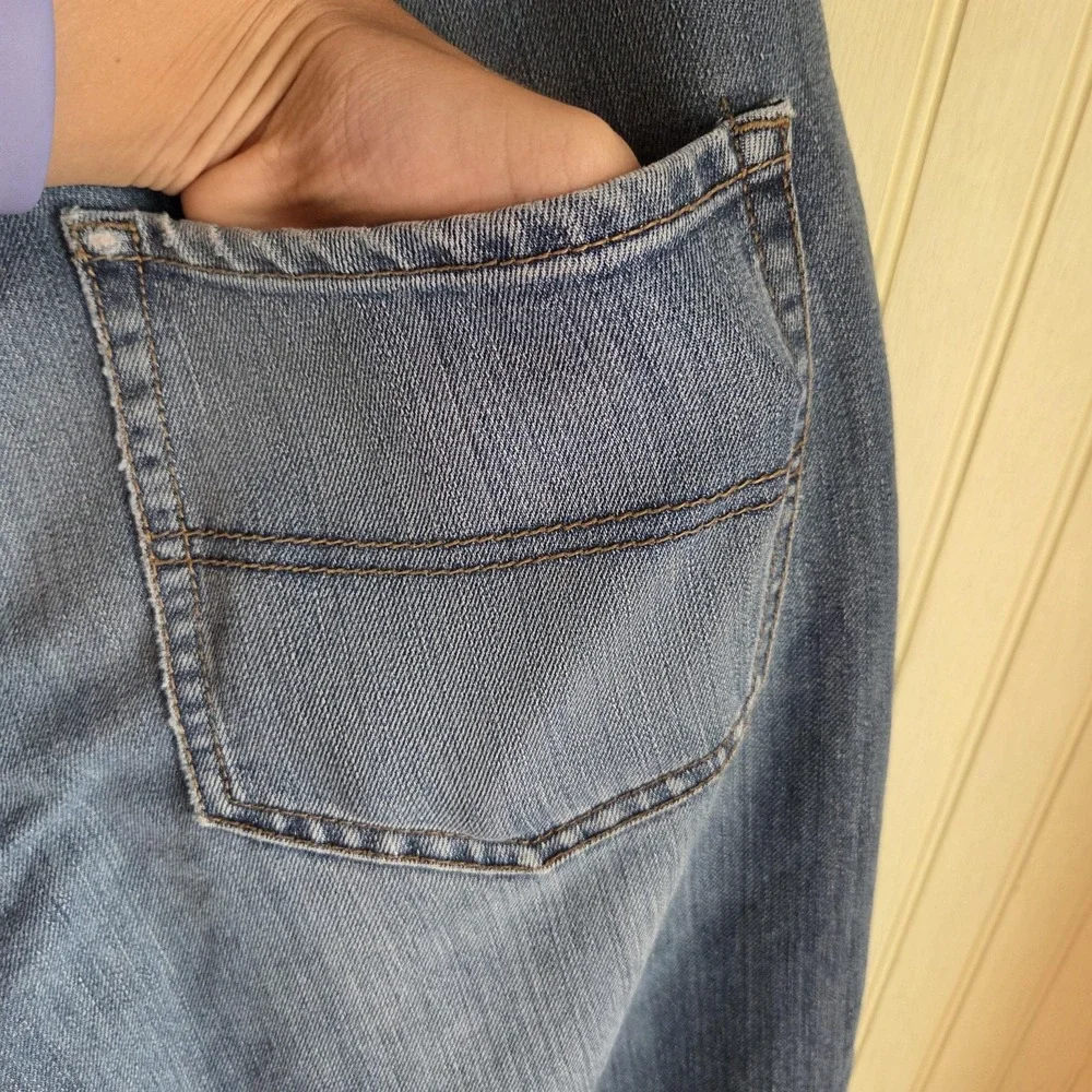 PLACE Jeans Boys 18 Husky Blue Bootcut Adjustable Waist Relaxed Denim Casual
